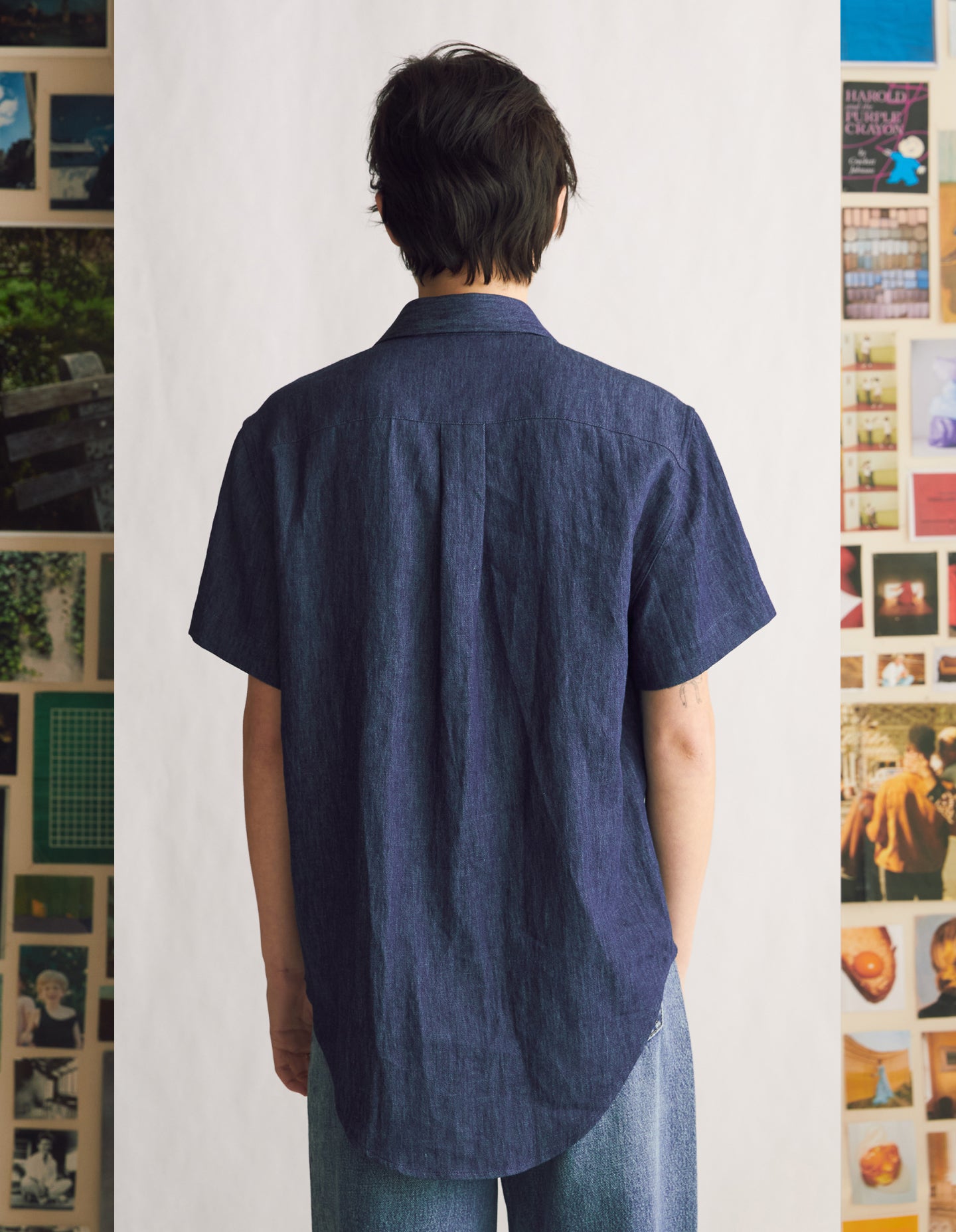 Short Sleeve Oxford (Indigo Hemp Denim)