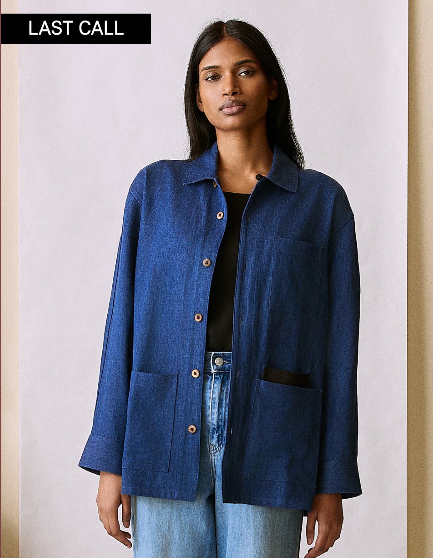 The Hemp Denim Chore Coat (Indigo Hemp Denim)