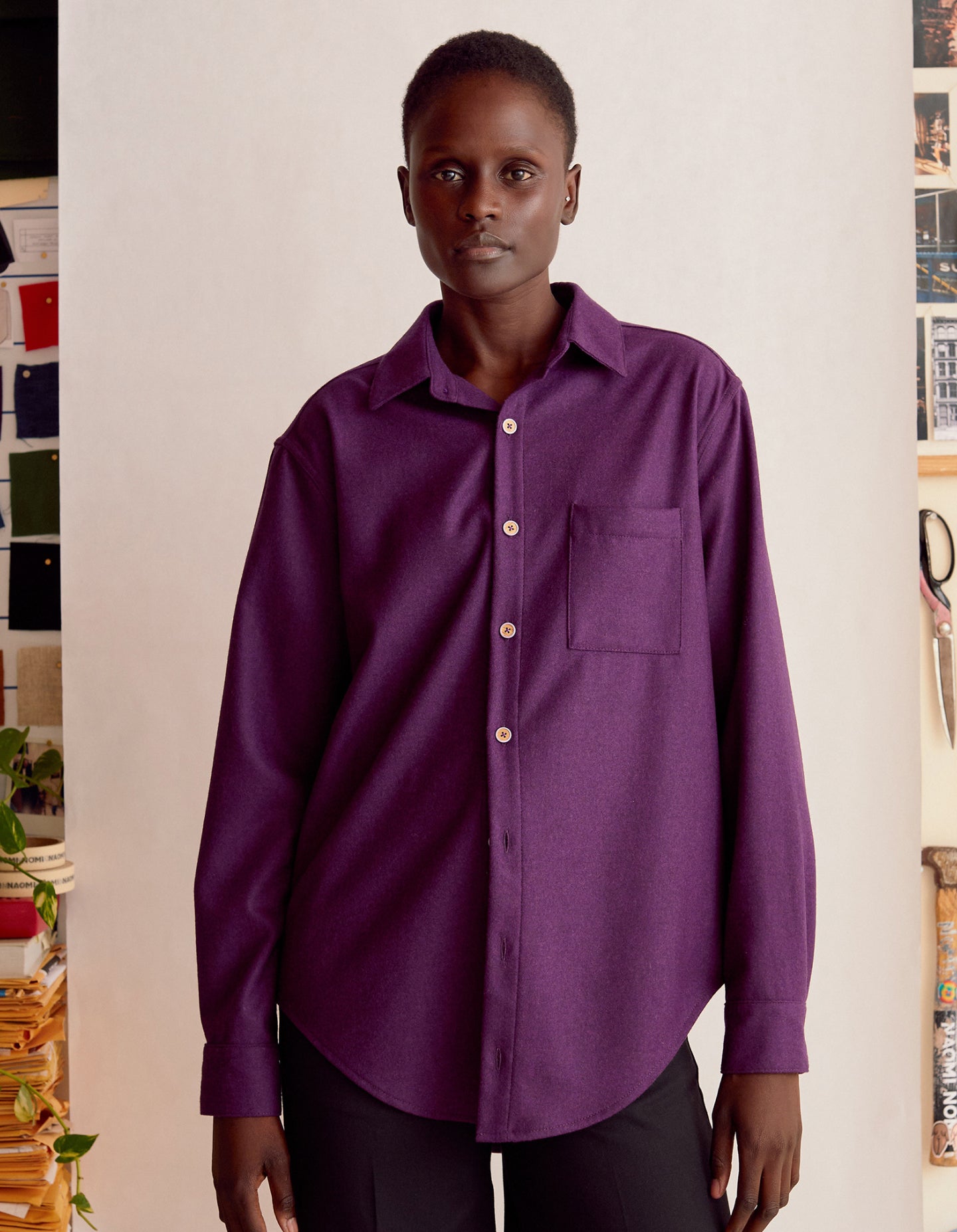 The New Oxford (Big Purple Merino Wool)