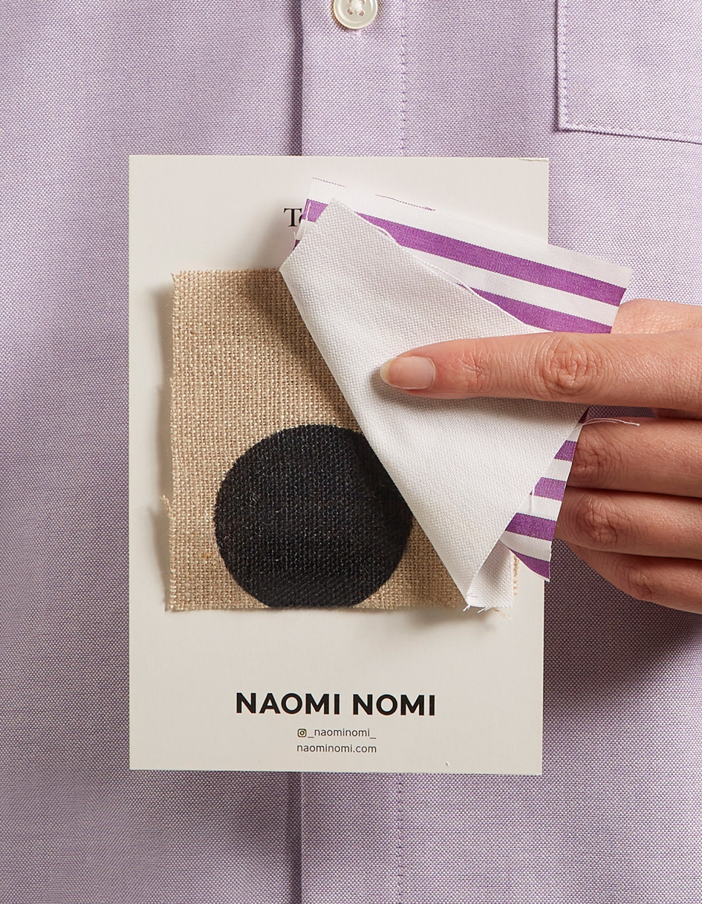 Fabric Swatch Card