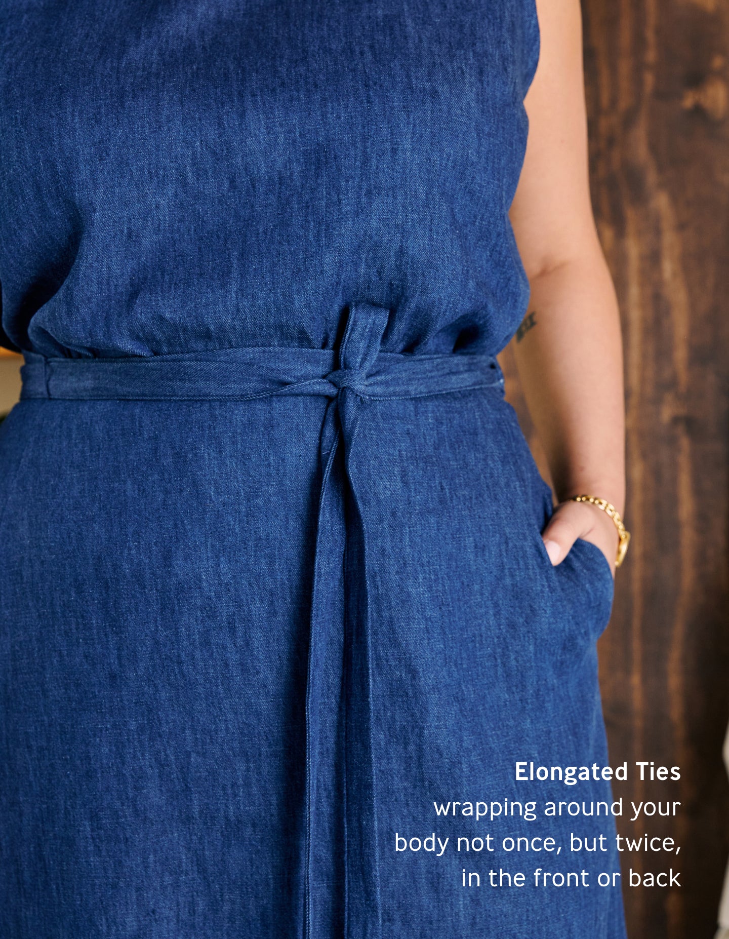 The Wrap Skirt (Indigo Hemp Denim)