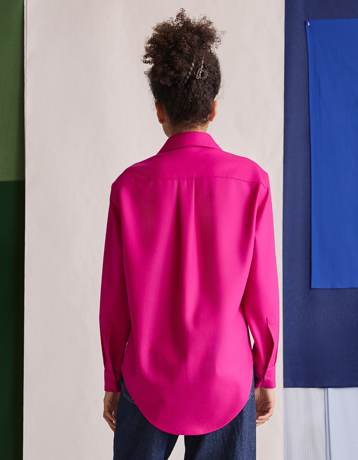 The New Oxford (Hot Hot Pink Merino Wool)