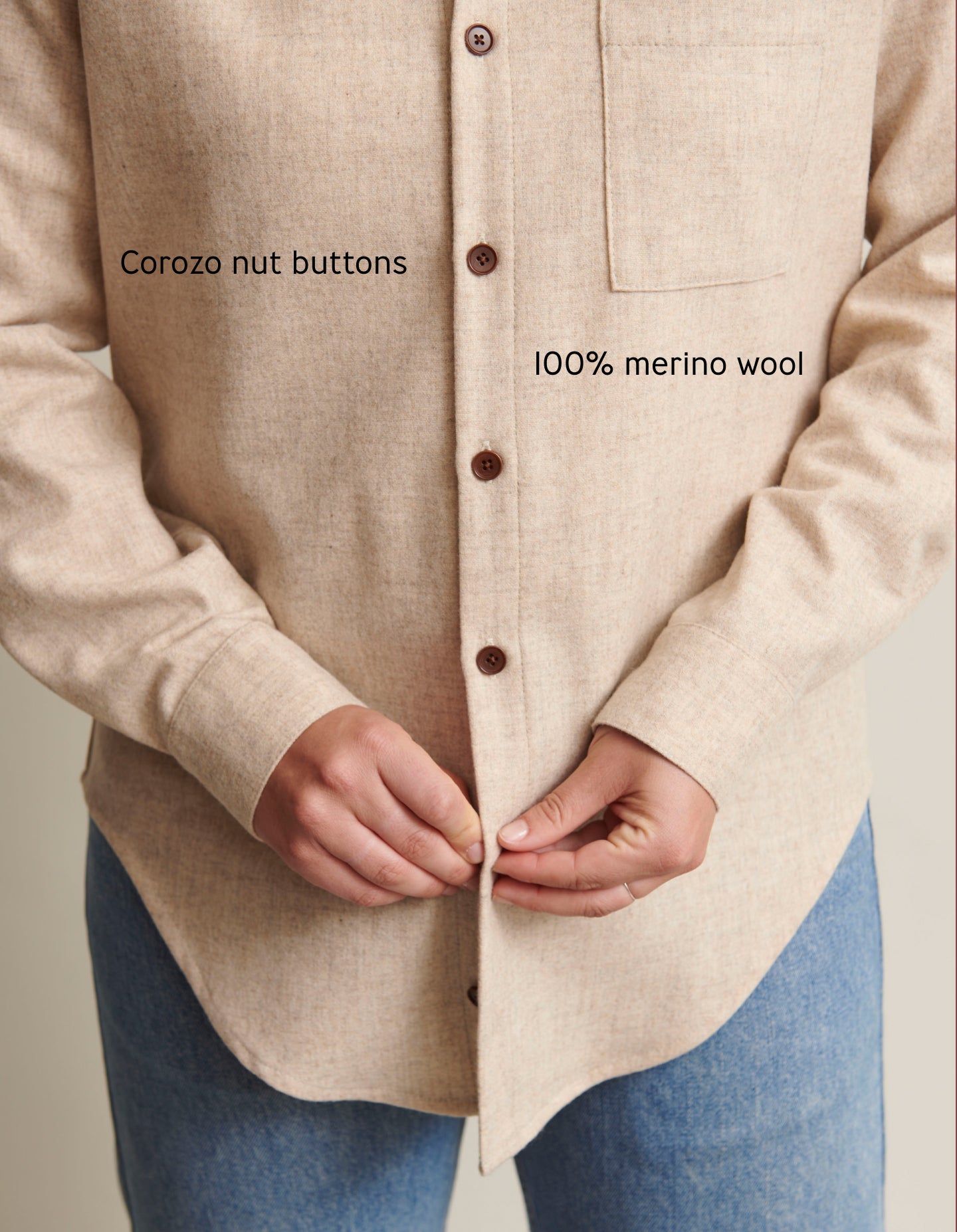 The New Oxford (With Cream Merino Wool)
