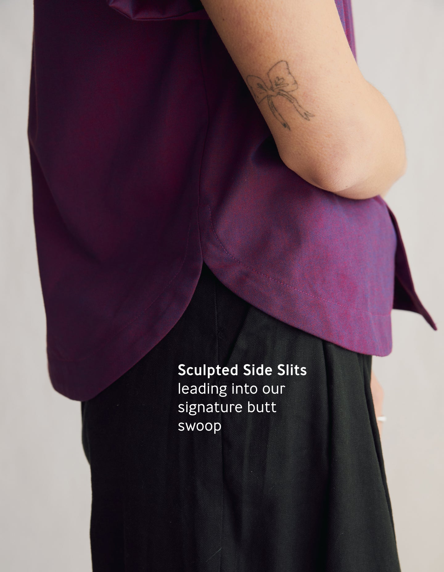 The Studio Shirt (Potion Purple Cotton)