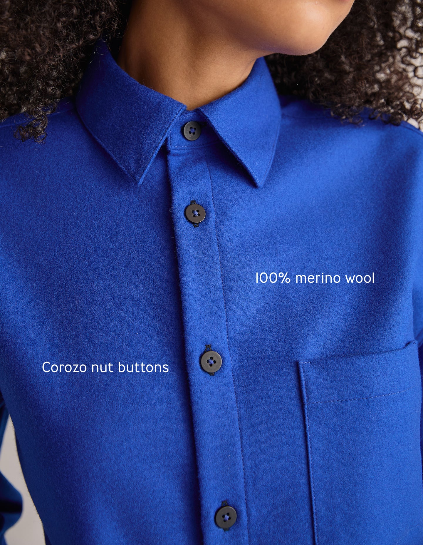 The New Oxford (Electrical Blue Merino Wool)