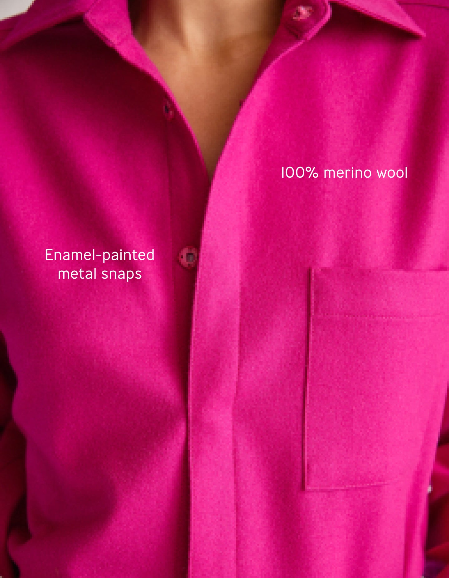 The New Oxford (Hot Hot Pink Merino Wool)