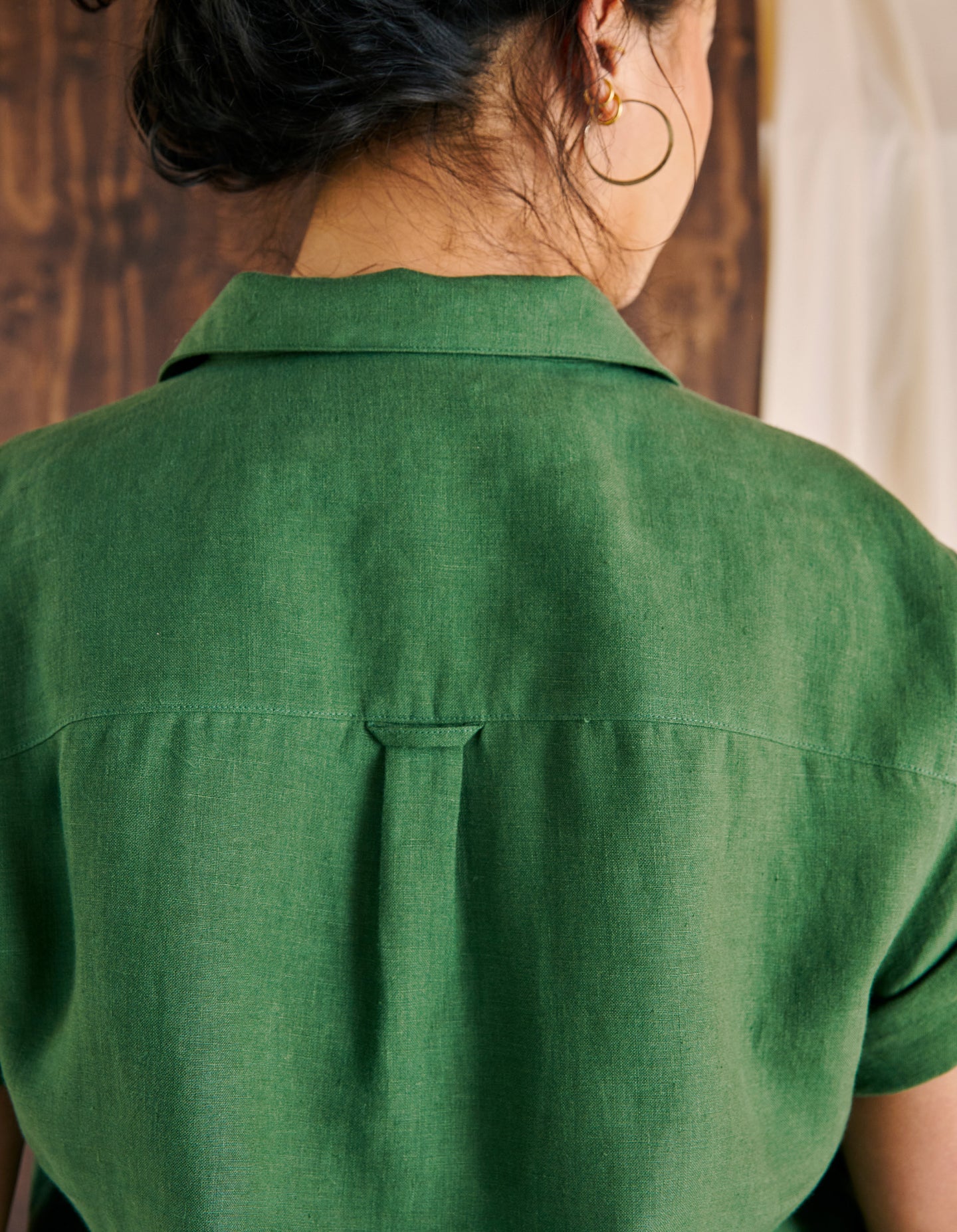 The Studio Shirt (Prospect Green Linen)