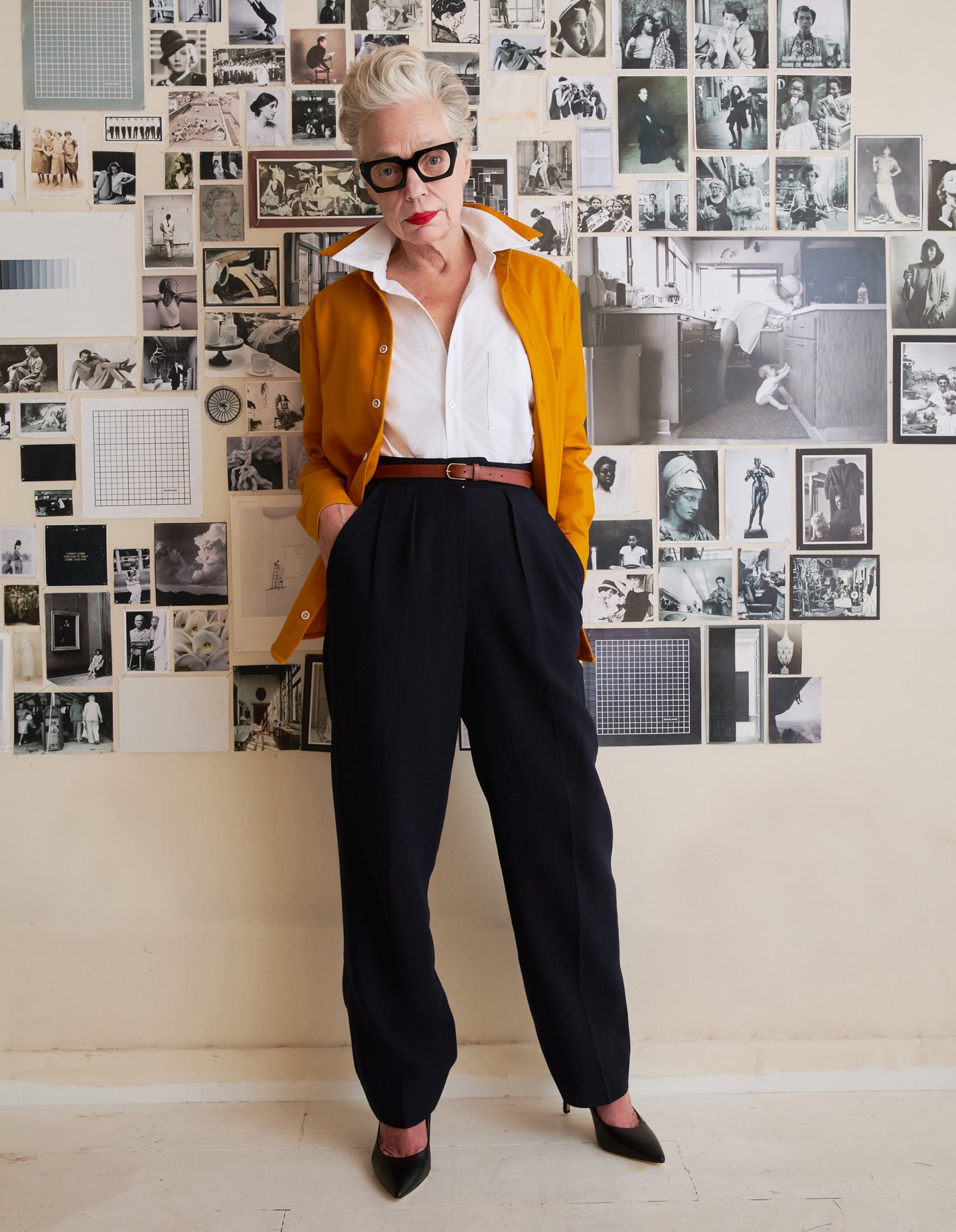 Vintage Navy Wool Trouser