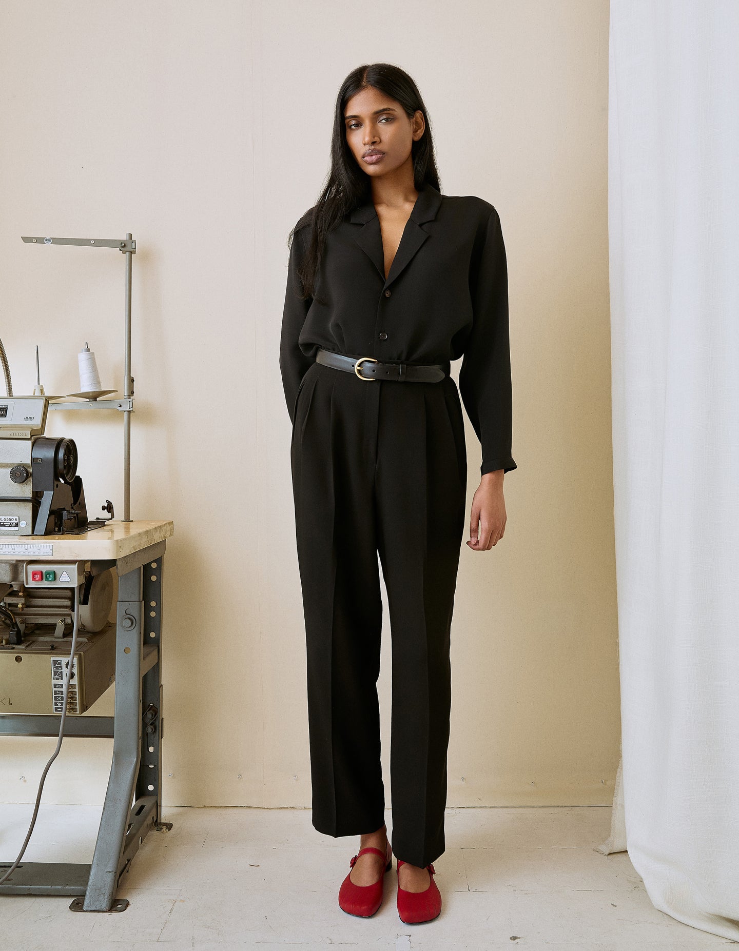 The Silk Shirt (Smoke Break Black Silk)