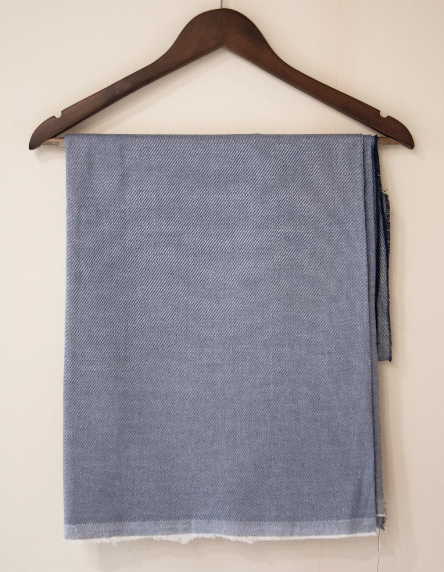 Sample Fabric: Blue & White Cotton Twill