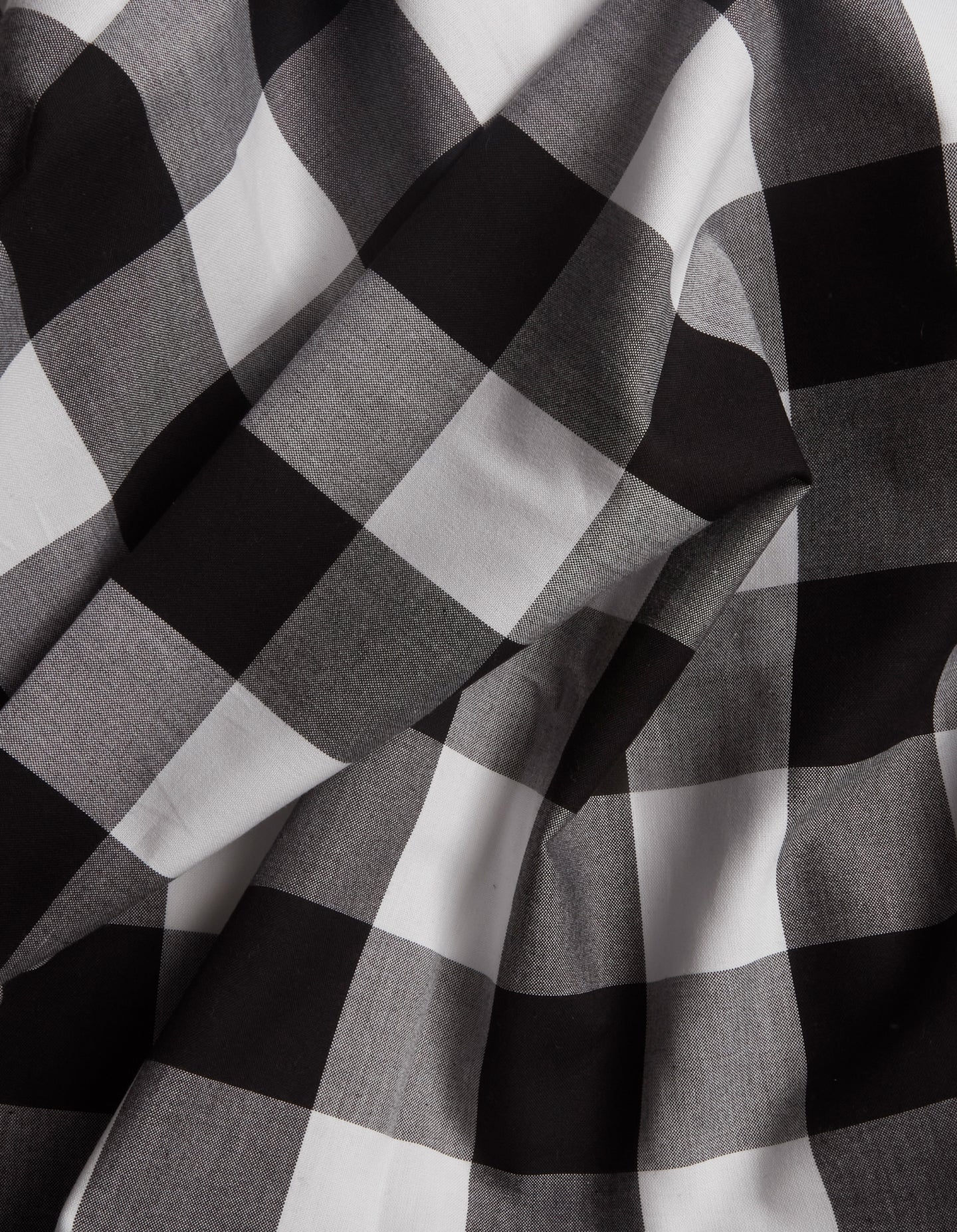 Black & White Buffalo Check Cotton (Sample Fabric)