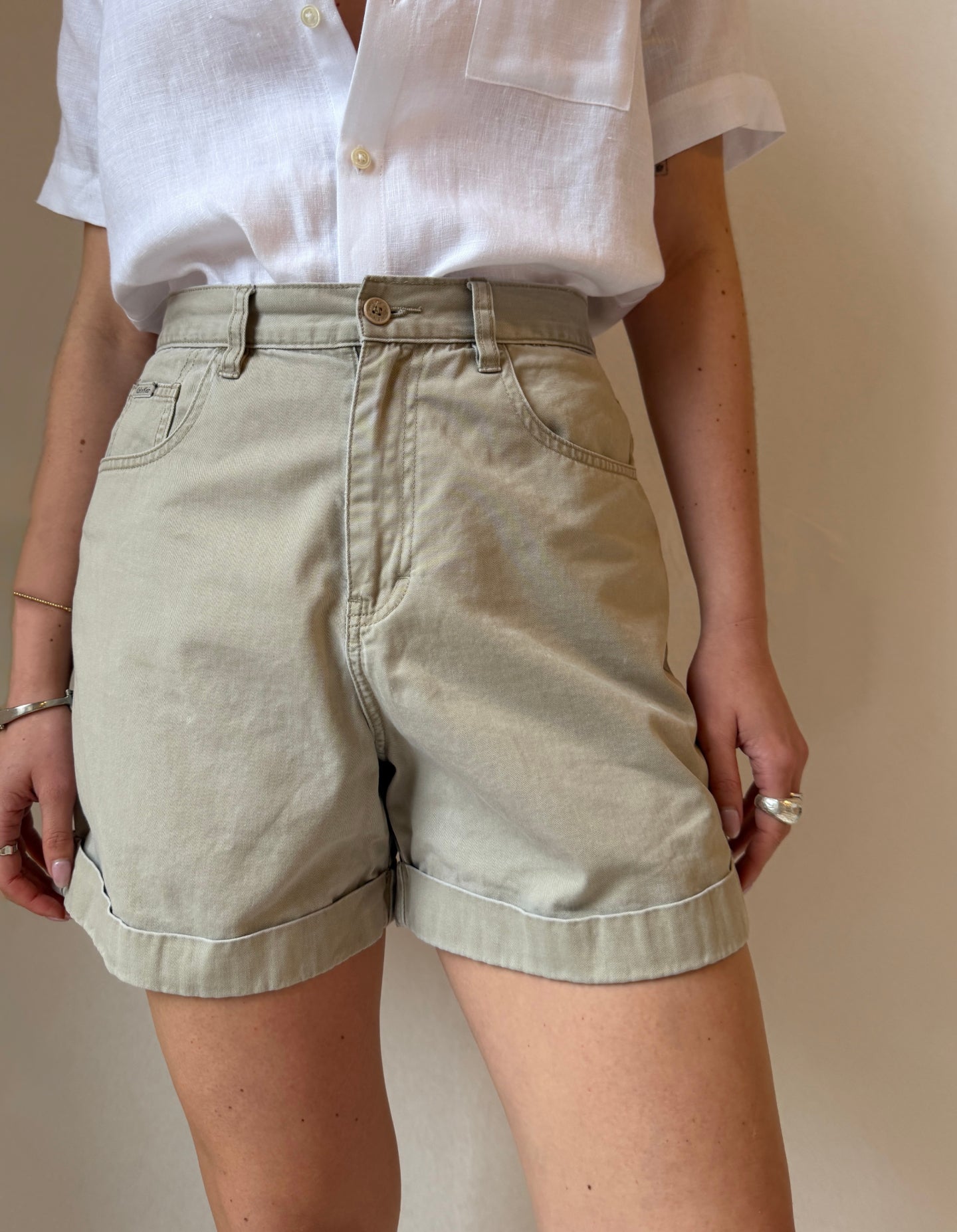 Vintage Khaki Chino Shorts