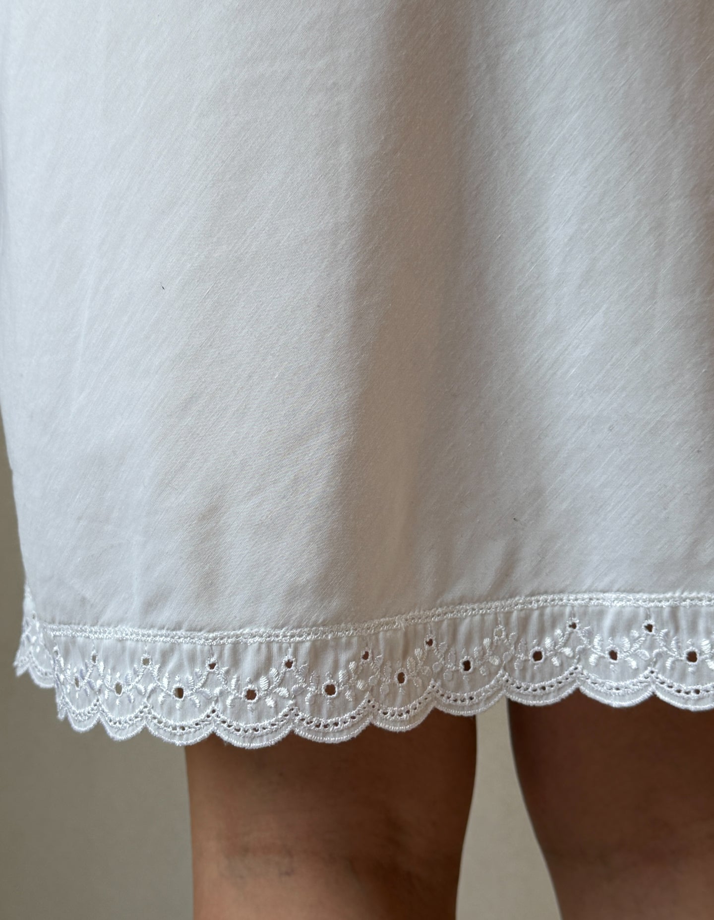 Vintage Cotton Eyelet Slip Dress