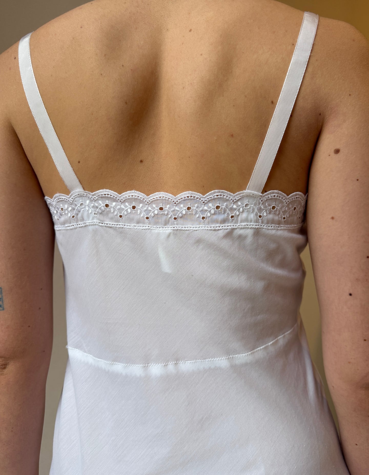 Vintage Cotton Eyelet Slip Dress