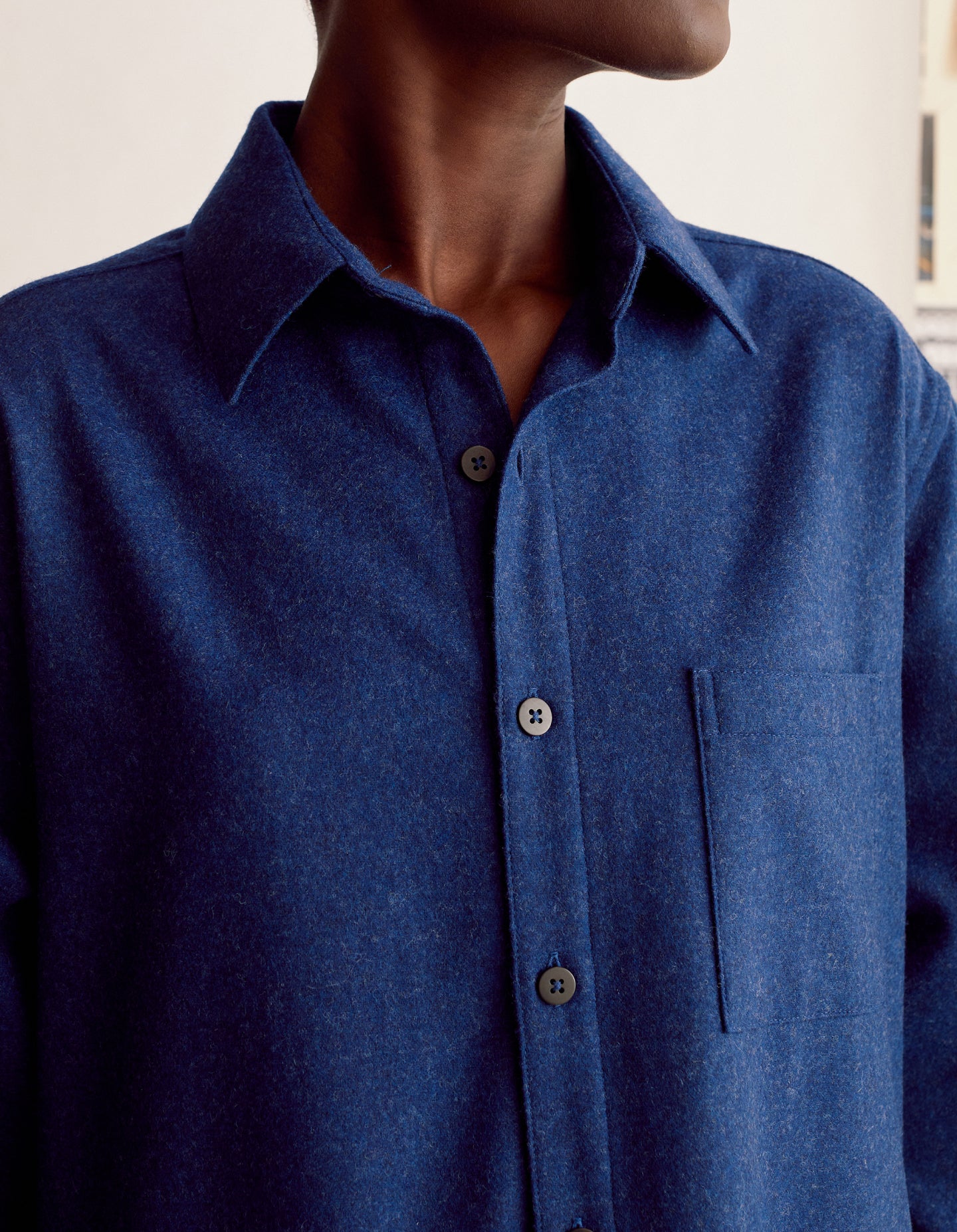The Shirtdress (Moonlight Blue Merino Wool)