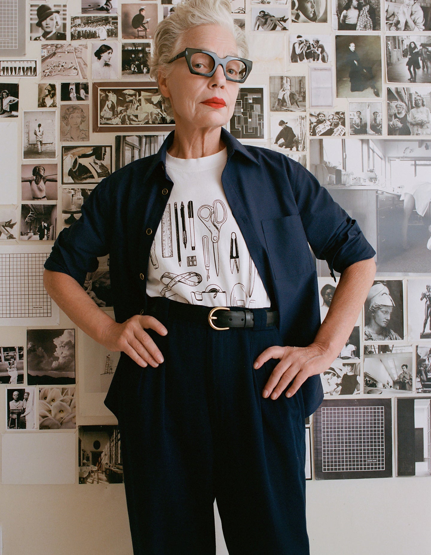 Vintage Navy Twill Trouser