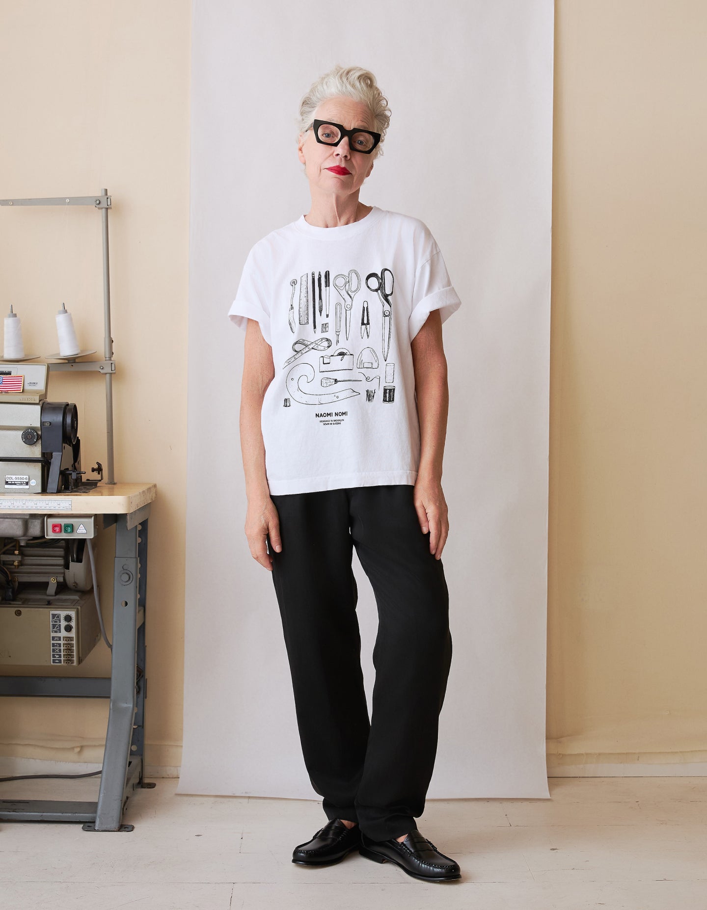 Vintage Noir Silk Trousers