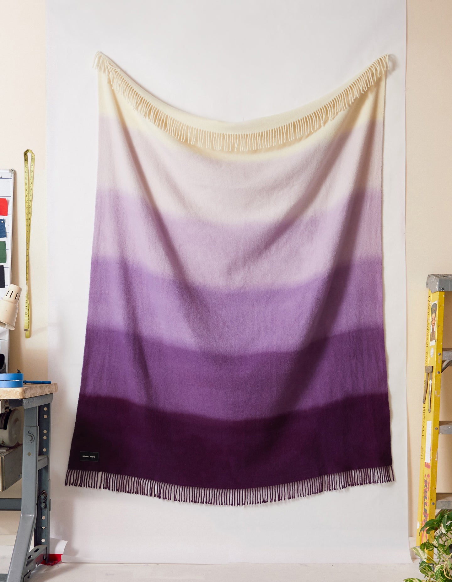 The Gradient Blanket (Big Purple Mongolian Wool)