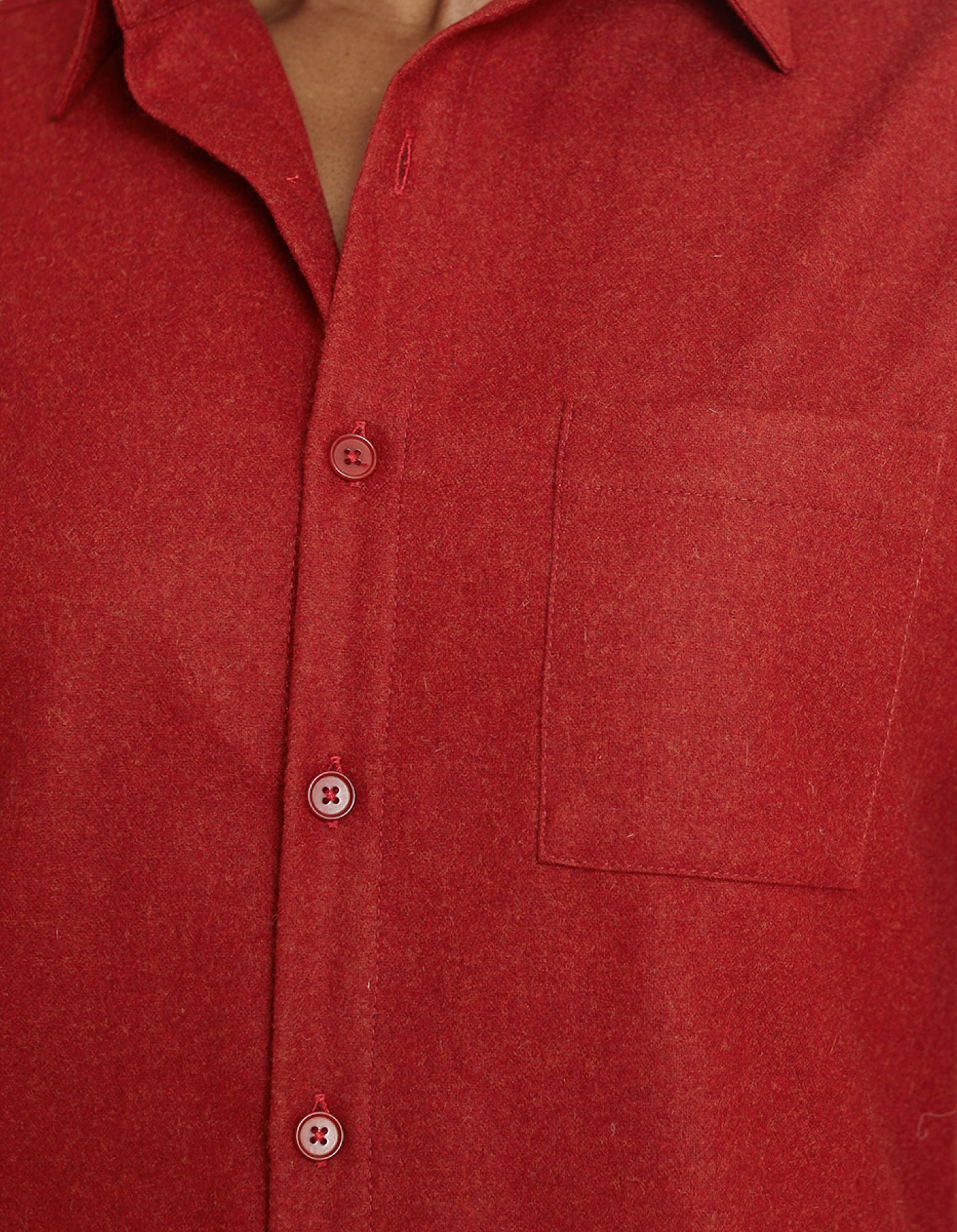 Period Red Raised Rim Corozo (Buttons)