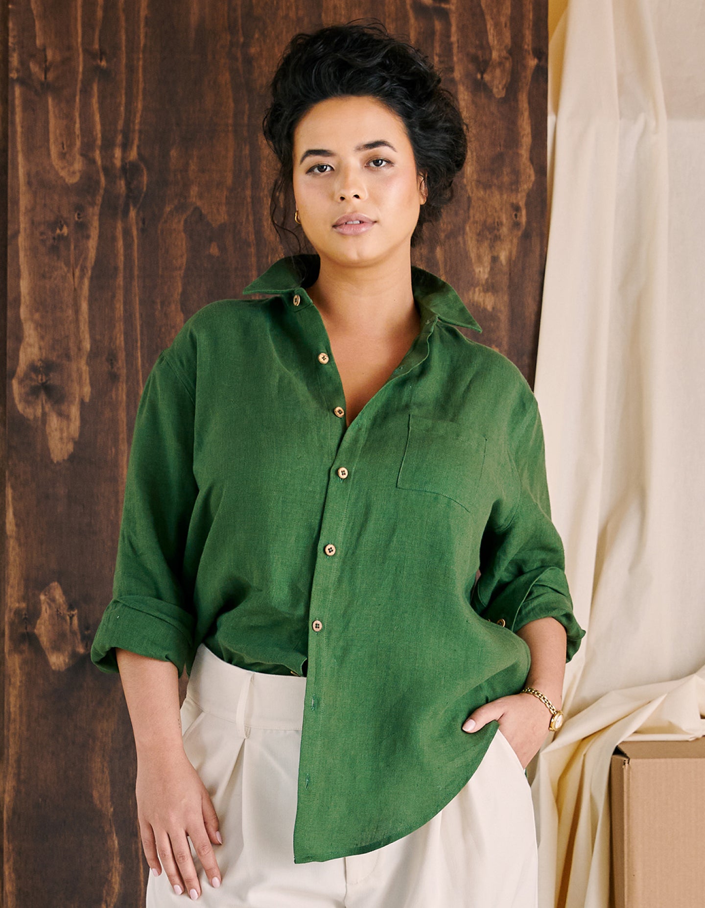 The New Oxford (Prospect Green Linen)