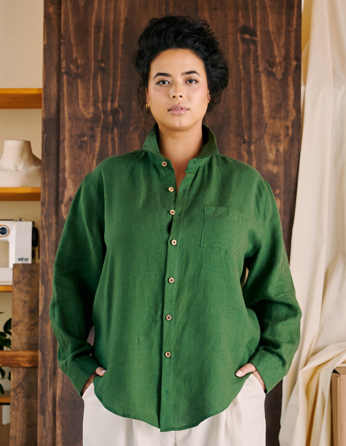 The New Oxford (Prospect Green Linen)