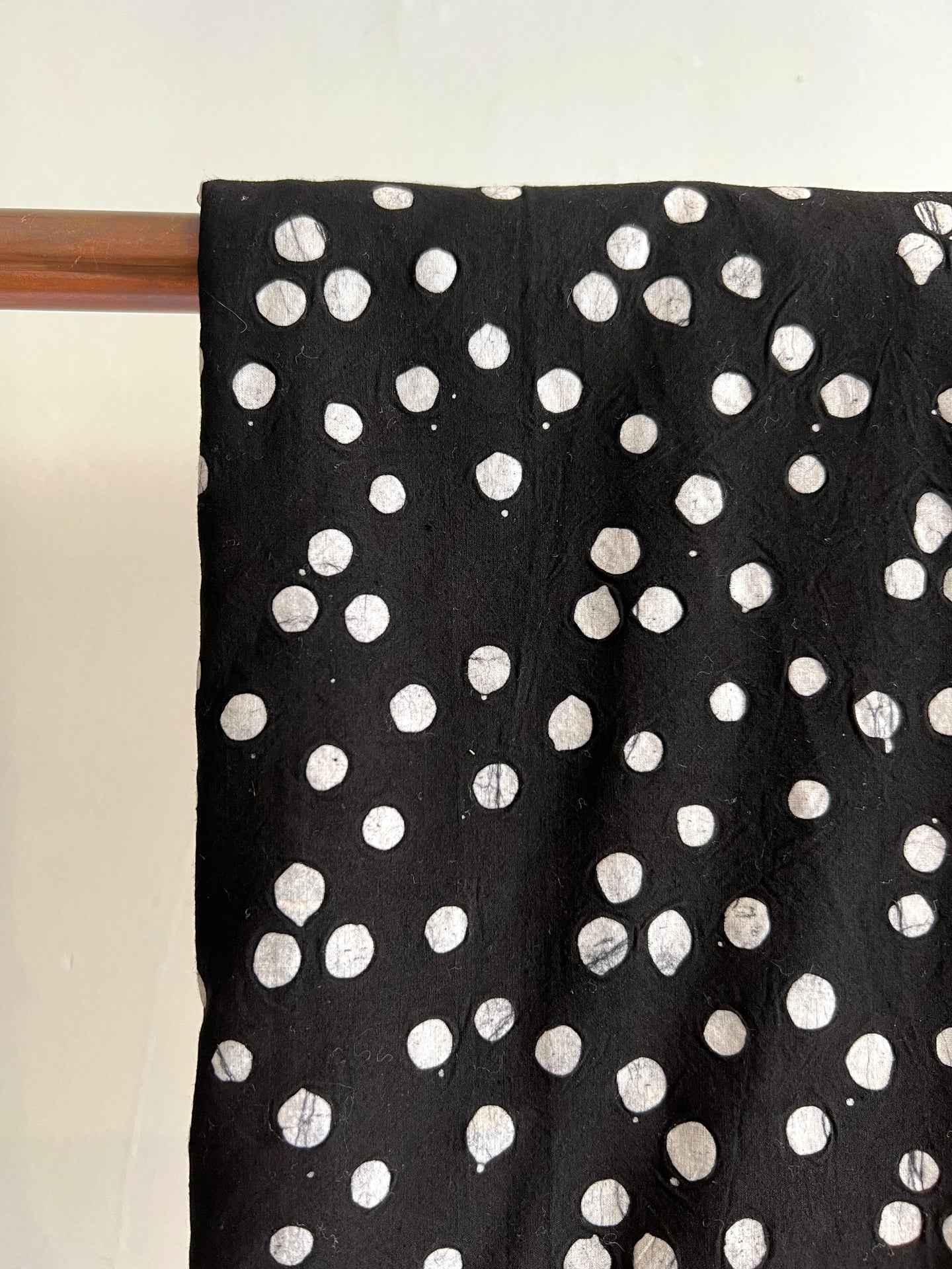 Sample Fabric: Reverse Dalmatian Batik Cotton